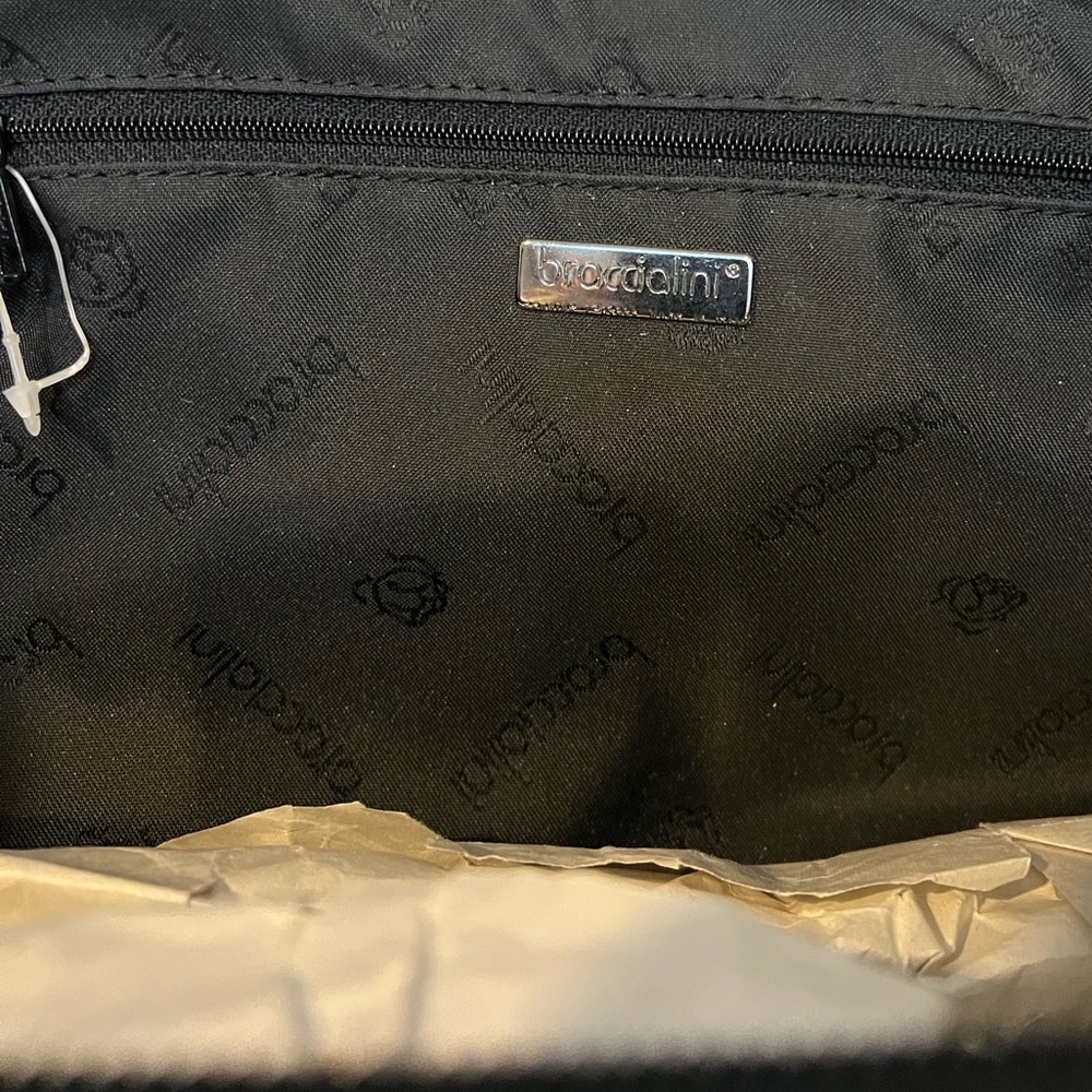 Braccialini Leather Patchwork Embellished Tote Ba… - image 8